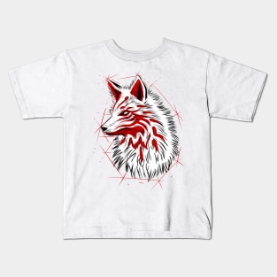 Kitsune fox sketch Kids T-Shirt